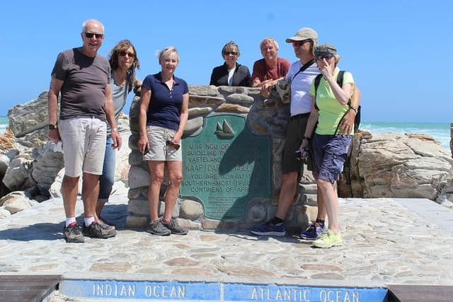 Travelers at Cape Agulhas